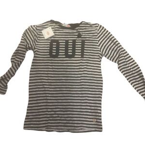 NWT Clare V. “Oui” Striped Long Sleeve Tee